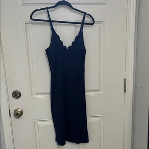 NWOT Nine Britton Blue Slip Dress Spaghetti Strap Mini